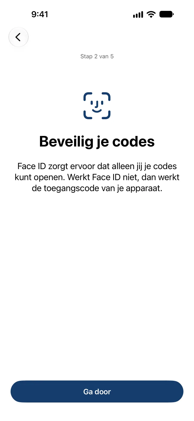 Beveiliging met Face ID instellen